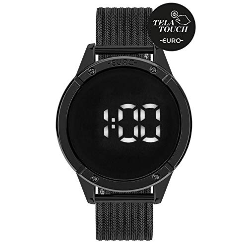 Relógio Euro Feminino Ref: Eubj3912ac/4f Led Touch Black