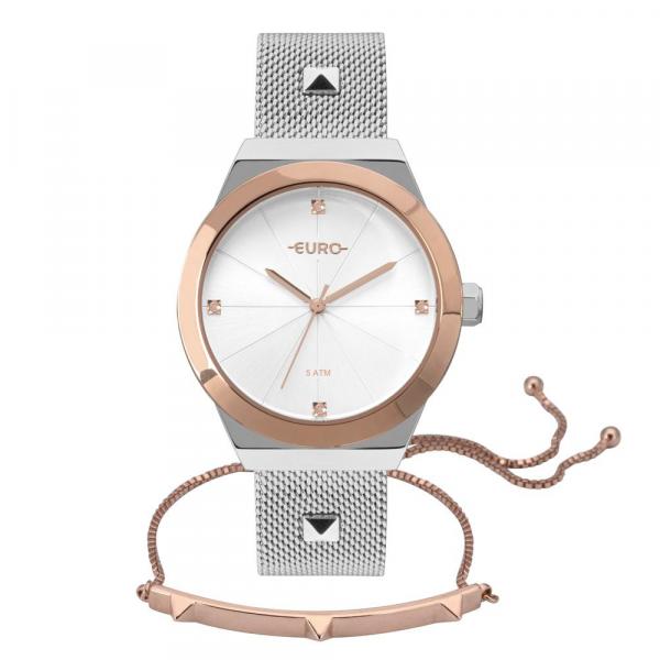 Relógio Euro Feminino Rose Gold / Prata - Eu2035yri/k5k