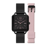 Relógio Euro Feminino Sporty Square Preto EU2036YPH/T4P