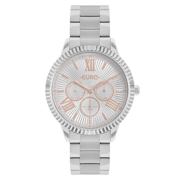 Relógio Euro Multiglow Prata Feminino EU6P29AHR/3K