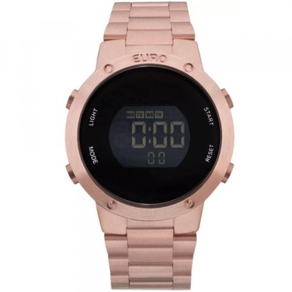 Relógio Euro Rose Gold Digital Cronógrafo Eubj3279af/4j