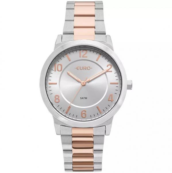 Relógio Euro Trendy Bicolor Prata / Rose Feminino EU2036YLW/5K