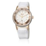 Relógio Everlast Caixa Aço Pulseira Silicone Feminino Branco