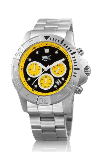 Relógio Everlast Caixa e Pulseira Aço Resistente Sofisticado