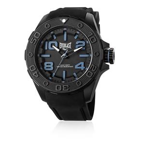 Relógio Everlast Masculino Force E620 Caixa ABS e Pulseira Silicone Preta