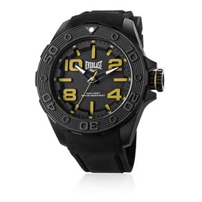 Relógio Everlast Masculino Force E618 Caixa ABS e Pulseira Silicone Preta