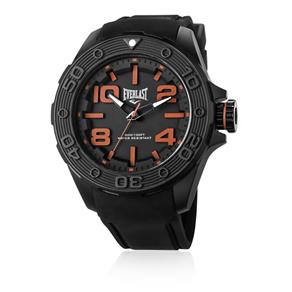 Relógio Everlast Masculino Force E619 Caixa ABS e Pulseira Silicone Preta