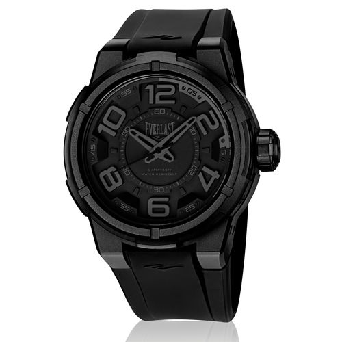 Relógio Everlast Masculino Torque E683 Caixa ABS e Pulseira Silicone Preto