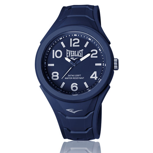 Relógio Everlast Shape E703 Caixa ABS e Pulseira Silicone Azul