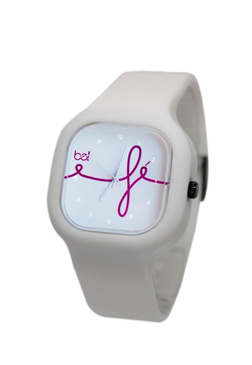 Relógio Fé Bewatchoficial Pulseira de Silicone Branco