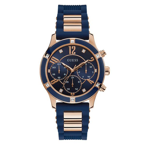 Relógio Femininno Guess 92740lpgsru2 Azul Aço Rose