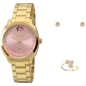 Relógio Feminino Allora Analógico Fashion - Al2035Fai/K4T + Folheado 18K - Dourado