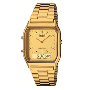 Relógio Feminino Anadigi Casio Vintage AQ-230GA-9DMQ - Dourado