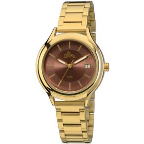 Relógio Feminino Analógico Allora Simples Encontro AL2115AH/4M - Dourado