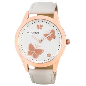 Relógio Feminino Analógico Backer 3055112F Fashion - Branco