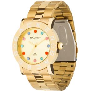 Relógio Feminino Analógico Backer Kassel 3300145F - Dourado