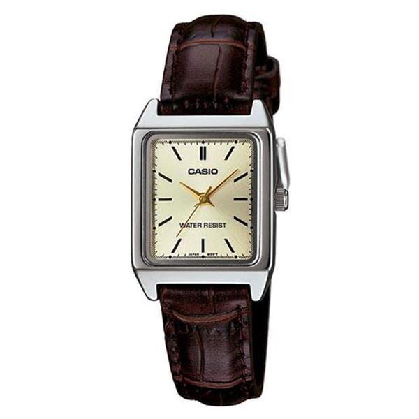 Relógio Feminino Analógico Casio Ltp-v007l-9eudf - Marrom - Casio