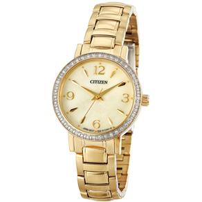 Relógio Feminino Analógico Citizen TZ28379G - Dourado