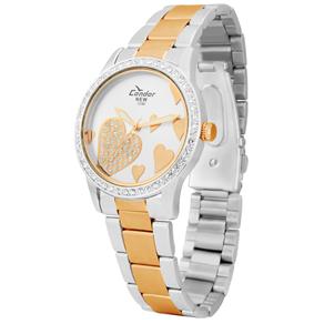 Relógio Feminino Analógico Condor KW75220S - Prata/Rose Gold