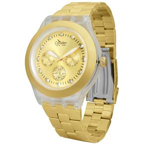 Relógio Feminino Analógico Condor New Multifunção KZ85001E - Dourado