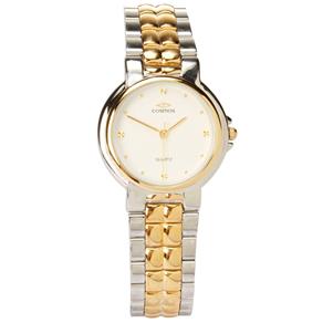 Relógio Feminino Analógico Cosmos OS21042S - Prata/Dourado