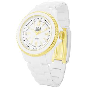 Relógio Feminino Analógico Dumont SP68088B - Branco/Dourado