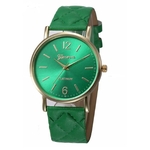 Relógio Feminino Analógico Geneva Ultra Fino Verde