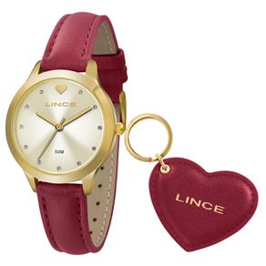 Relógio Feminino Analógico Lince LRC4508L com Chaveiro - Vinho