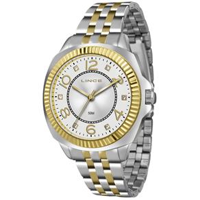 Relógio Feminino Analógico Lince LRTJ060L B2SK - Prata / Dourado