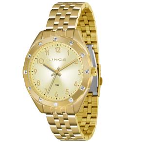 Relógio Feminino Analógico Lince Pulseira em Aço 3ATM LRG4317L C2KX - Dourado