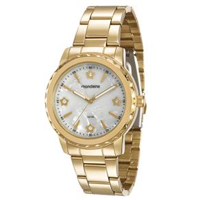 Relógio Feminino Analógico Mondaine 94771LPMVDE2K3 com Estojo Clutch - Dourado