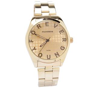 Relógio Feminino Analógico Mondaine Forever Young - Dourado