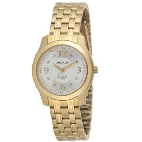 Relógio Feminino Analógico Seculus Long Life 24720LPSBDA3 - Dourado