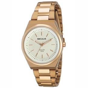 Relógio Feminino Analógico Seculus Long Life 24792LPSBRA1 - Dourado