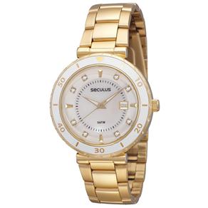 Relógio Feminino Analógico Seculus Long Life 28186LPSPDS2 - Dourado