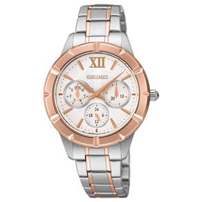 Relógio Feminino Analógico Seiko 5Y19AB/5 - Prata e Rosé