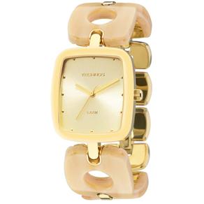 Relógio Feminino Analógico Technos 2035LTG/4D - Creme e Dourado