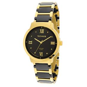 Relógio Feminino Analógico Technos 2035LWH/4P - Preto e Dourado