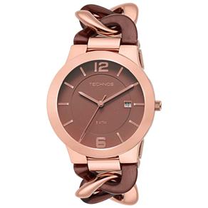 Relógio Feminino Analógico Technos 2115UJ/4M - Marrom e Rosé