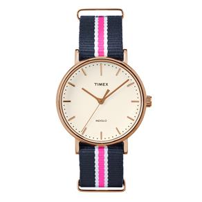 Relógio Feminino Analógico Timex Weekender TW2P91500WW/N - Azul/Branco/Rosa