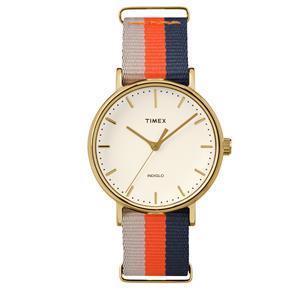 Relógio Feminino Analógico Timex Weekender TW2P91600WW/N - Branco/Laranja/Azul