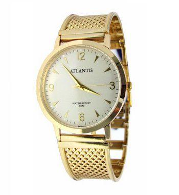 Relogio Feminino Atlantis B652g Dourado Fundo Dourado