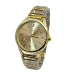 Relogio Feminino Atlantis B661g Dourado Fundo Dourado