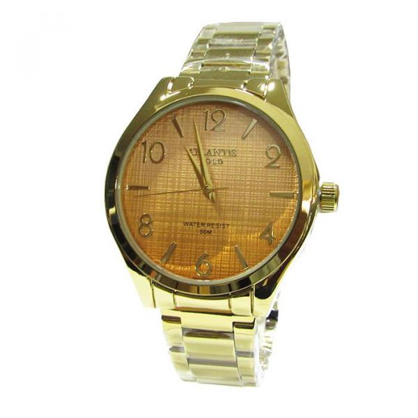 Relogio Feminino Atlantis G3501 Dourado Fundo Dourado