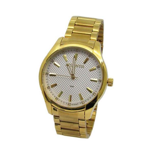 Relogio Feminino Atlantis G3517 Dourado Fundo Branco