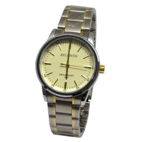 Relogio Feminino Atlantis G3398 Misto Fundo Dourado