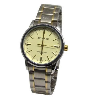 Relogio Feminino Atlantis G3398 Misto Fundo Dourado