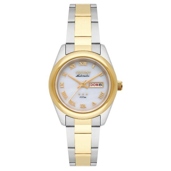 Relogio Feminino Automatico Orient Prata e Dourado 3 Estrela