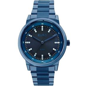 Relogio Feminino Azul com Strass- EU2036YLI/4A Euro