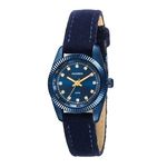 Relogio Feminino Azul Mondaine Pulseira Camurça 99062lpmveh